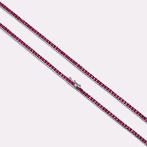 MOMO Dark Ruby Tennis Bracelet SSKA103BWR170