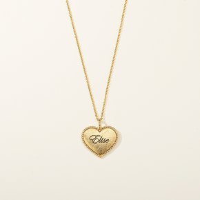 925 Initial Dewy Heart Necklace EJSG231NC