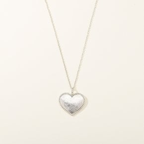 925 Initial Dewy Heart Necklace EJSG231NC
