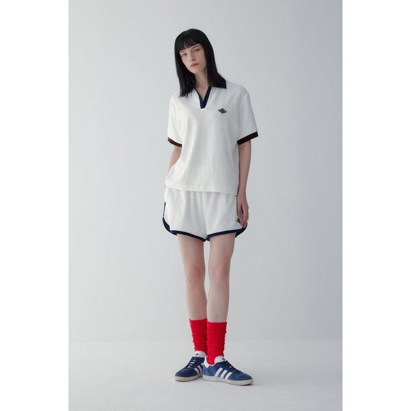 배색 트리밍 테리 쇼츠 7115230602106