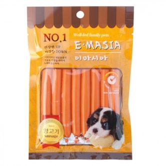 제이큐 생활티콘 강아지 애견 영양 간식 양고기 소세지 8P X ( 4매입 )