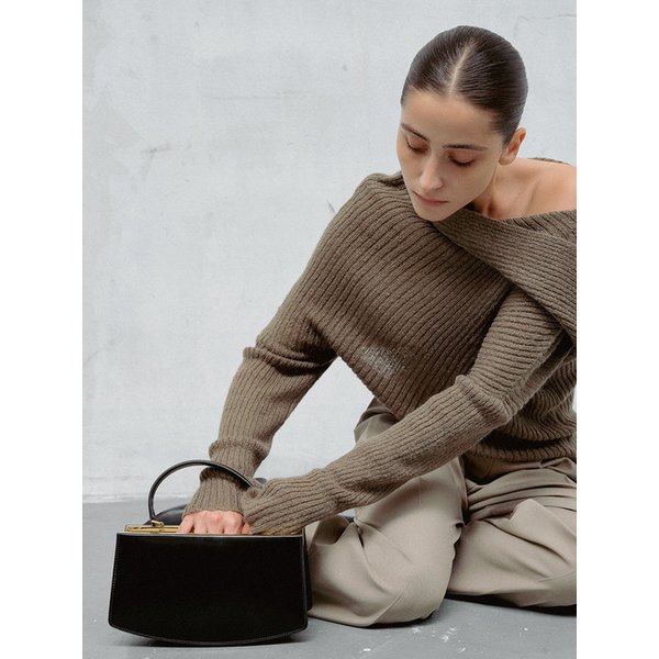 LUNE FORME TOTE BAG (SOFT BLACK)