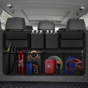 벤오토 차량용 포켓 수납 자동차 뒷좌석 걸이형 트렁크 정리함 (블랙)