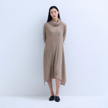 플리츠미 넥 워머 롱 원피스_PPOPS125003