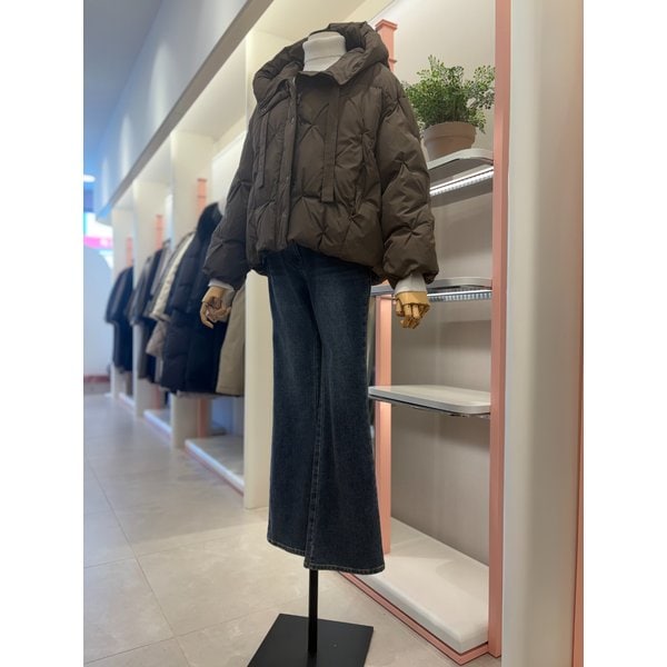 [여주점] 여성 구스다운 후드 숏 점퍼(ITPBWPD330)