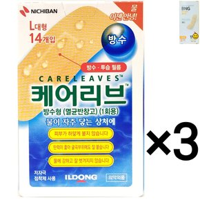 케어리브 방수형 L 대형 14매 3개 + 밴드골드 일반형 12매 3개