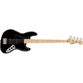 Squier by Fender Affinity Jazz Bass, Maple Fingerboard, Black Pickguard, Black