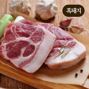 홍도야지 산지직송 1등 제주흑돼지 생목살 가정용 구이 (1cm~1.5cm) 500g