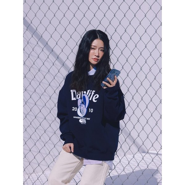 데이니 스웨트 셔츠 (네이비)