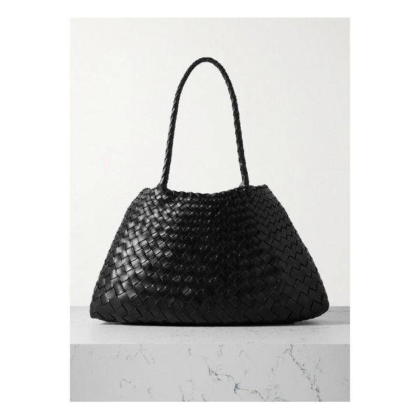 산타 크로체 빅 우븐 가죽 토트 블랙 1647597328137925