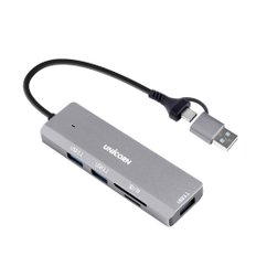 TH-320AC USB3.1 3포트허브 멀티허브 카드리더기 (A타입 C타입 겸용)