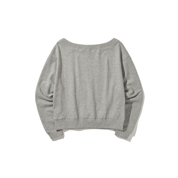 (DUC) GA one-shoulder sweatshirt Gray
