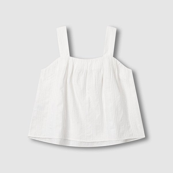 여 링클 민소매 파자마 셔츠 J206201091001