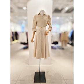 [파주점] 오픈 칼라 집업 플레어 원피스 CR4A0OP411