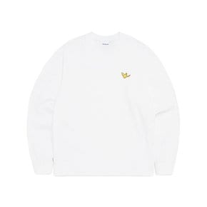 엔젤 와펜 긴팔 티셔츠 - WHITE Z265ULT010