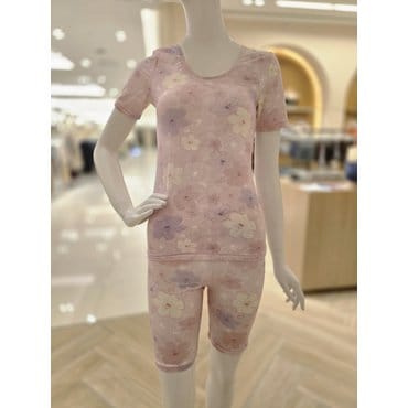 비비안 화사한 리오셀 플라워 반팔 여성내의 ( LG7475LG7475P)