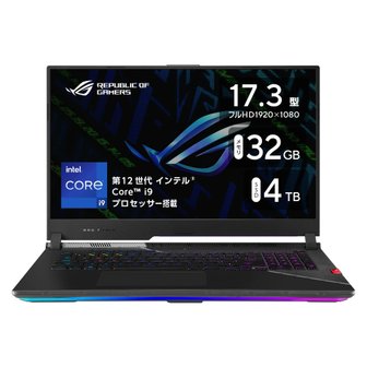  ASUS PC ROG Strix SCAR 17 SE G733CX GeForce RTX 3080 Ti Core i9-12950HX 32GB 게이밍 노트북