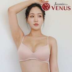 메쉬 스판 노와이어 풀컵 브라 (라이트브라운,네이비블루/75A-85C) JBR8011