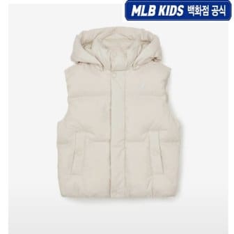 MLB키즈 24년FW [KIDS]베이직 스포티브 유로피안 덕다운 조끼 7ADVB0146-50CRM