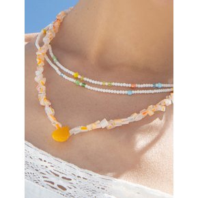 venezia glass necklace (YELLOW)