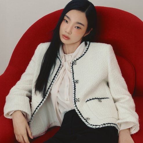 린 아일렌 라인 배색 자켓 LCJKOL0100