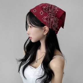 페이즐리 반다나 스카프 손수건 헤어밴드 ac 9659c_P391789843