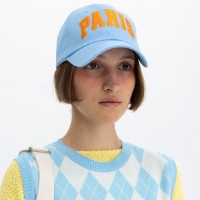 PARIS BIG LOGO BALL CAP - SKY BLUE