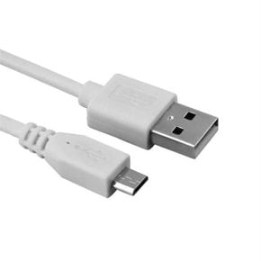 충전전용 케이블 화이트 USB 마이크로5핀 0.8m 핸드폰