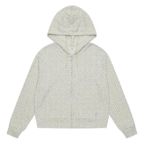 에꼴리에 더센트럴 TC01 루즈핏 세미크롭 잔꽃 후드 점퍼 26C5181(1)