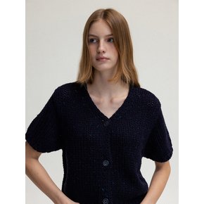 Diane half sleeve cardigan (navy)