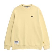 N231USW910 베이직 스몰 로고 맨투맨 티셔츠 BUTTER