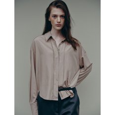 [COTTON] Cropped Cotton Shirt