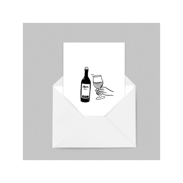 시그니처 엽서_와인