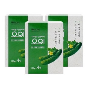 동산C&G 세수비누 오이비누 100g 4입x3개