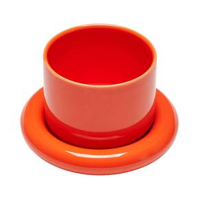 [무케]잇텔로_사보라 세트(머그+플레이트) Savora 1Set(orange red) 도자기 집들이선물 세트