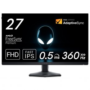 Dell AW2724HF 27 Alienware IPS, HDMIsRGB 99% ) 인치 게이밍 모니터(무휘점 3년 보증FHDFast