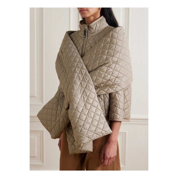 더 큐브 수산나 퀼팅 셸 스카프 베이지 46376663162862427