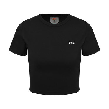 UFC SPORT UFC 우먼스 피지컬 크롭핏 반팔 티셔츠 블랙 U2SSV2233BK