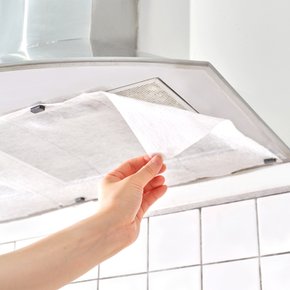 주방 가스렌지 후드필터 커버 환풍기필터 후드망 10M (자석+벨크로 포함)