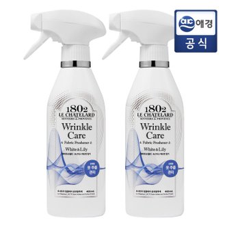 르샤트라1802 링클케어 섬유탈취제 400ml x 2개 (릴리/튤립)