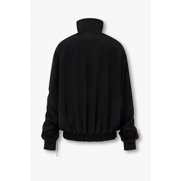 [REGULATION] 셔링 슬리브 하이넥 집업 자켓 6616101006000