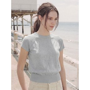 LOWEN ROUND NECK KNIT (ASHBLUE)