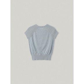 LOWEN ROUND NECK KNIT (ASHBLUE)