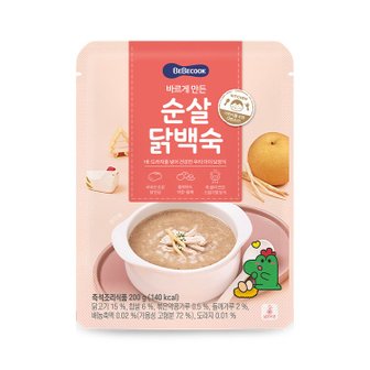 베베쿡 바르게 만든 순살 닭백숙 200g