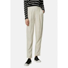 4425346 Marks  Spencer LINEN RICH TAPERED - Trousers oatmeal