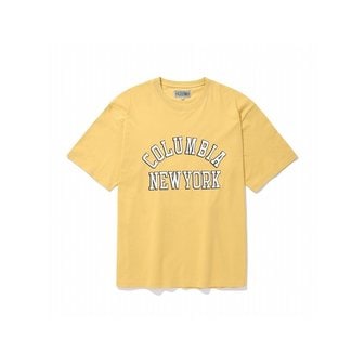 컬럼비아 유니버시티 NEW YORK ARCH LOGO S/S T-SHIRTS 빈티지옐로우