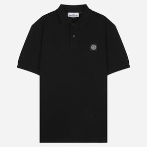 [시흥점] 6S 2200008 S0017 V0029 컴퍼스 로고 반팔 레귤러핏 PK 셔츠 블랙