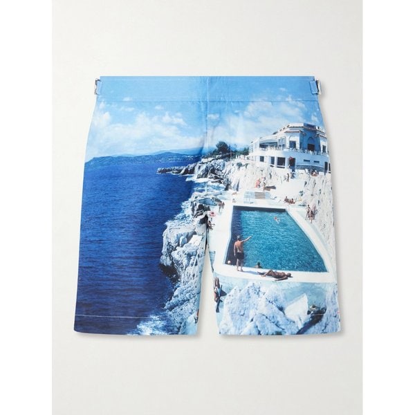 불독 미드 렝스 프린트 스윔 쇼츠 1219616