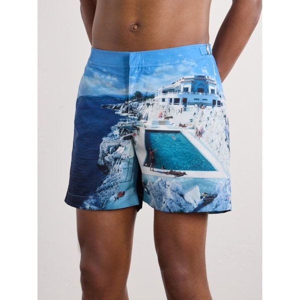 불독 미드 렝스 프린트 스윔 쇼츠 1219616