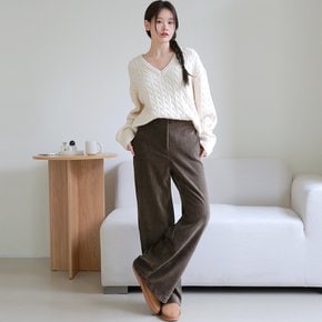 [최초가 89,900원][르포엠]모넬르 코듀로이 와이드 팬츠